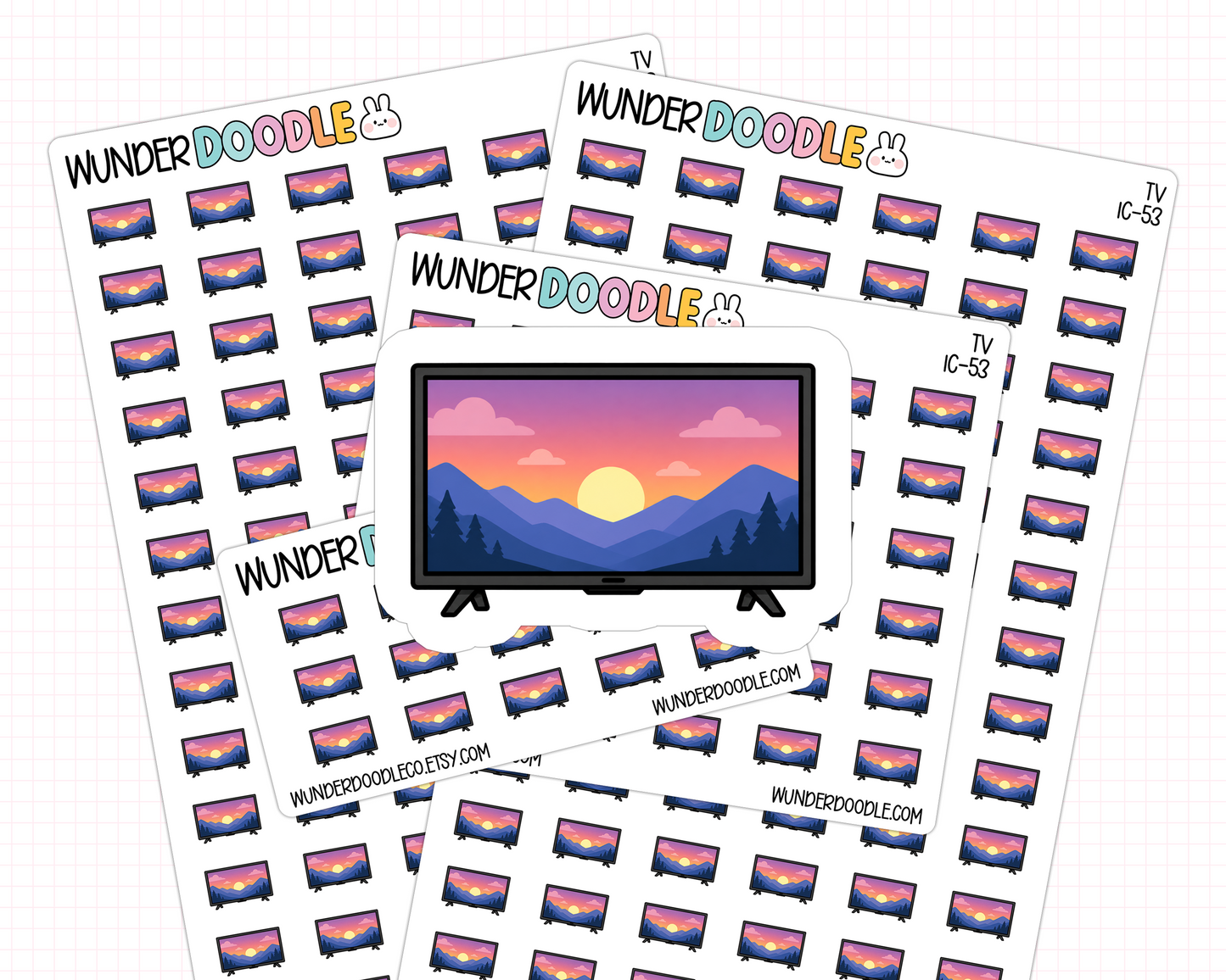 TV Planner Stickers | IC-53