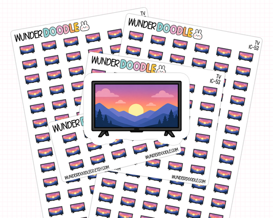 TV Planner Stickers | IC-53