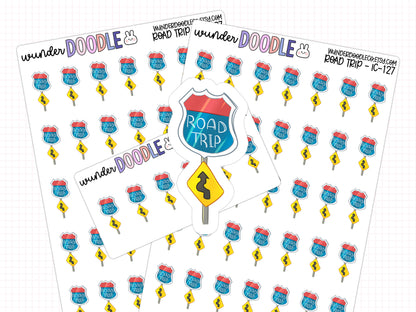 Road Trip Planner Stickers | IC-127