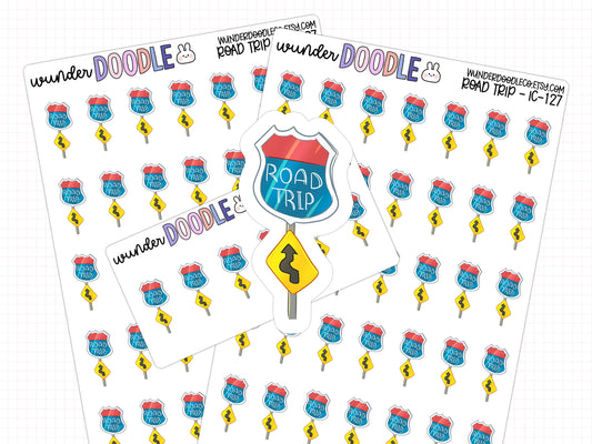 Road Trip Planner Stickers | IC-127