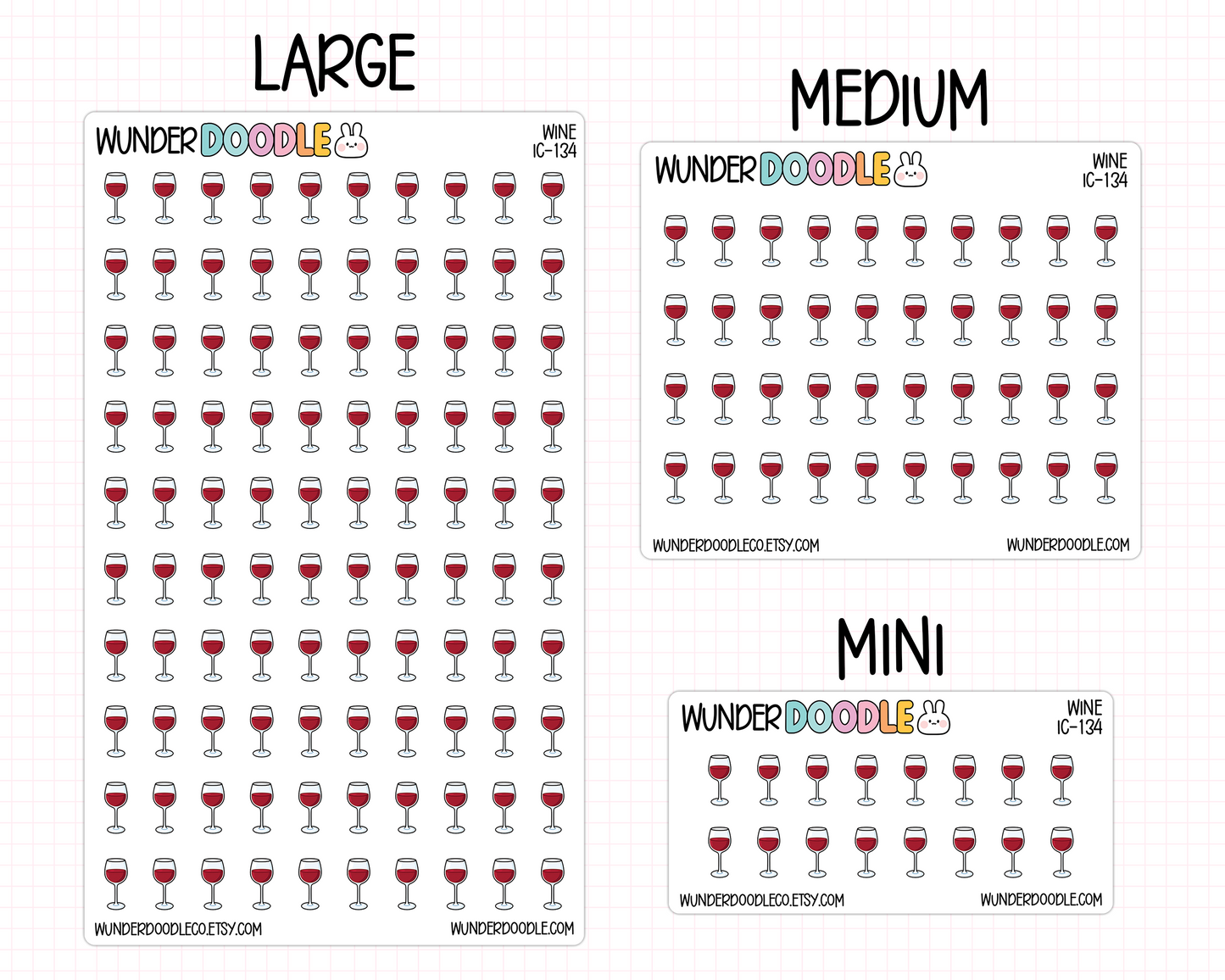 Wine Planner Stickers | IC-134