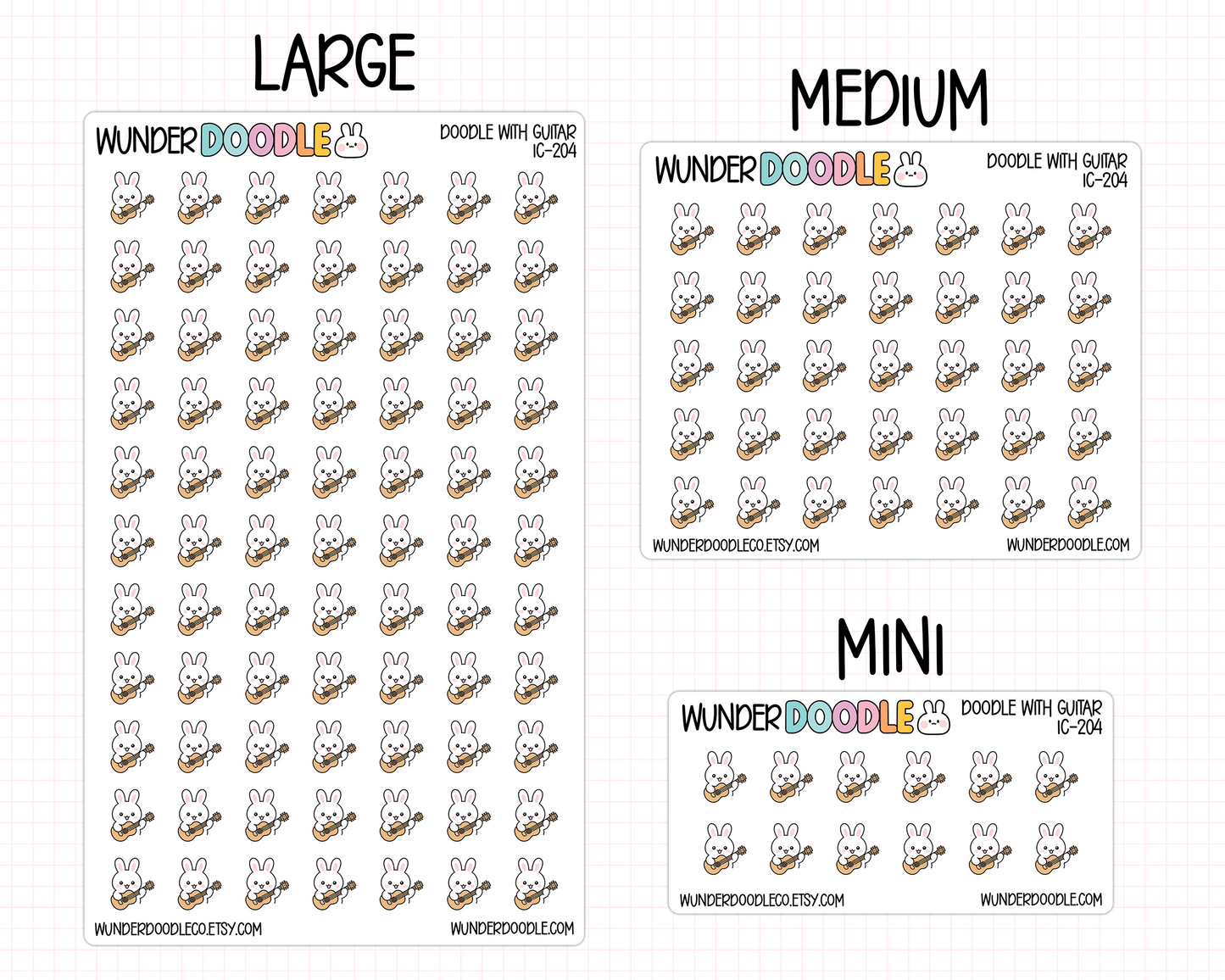 Guitar Planner Stickers | IC-204