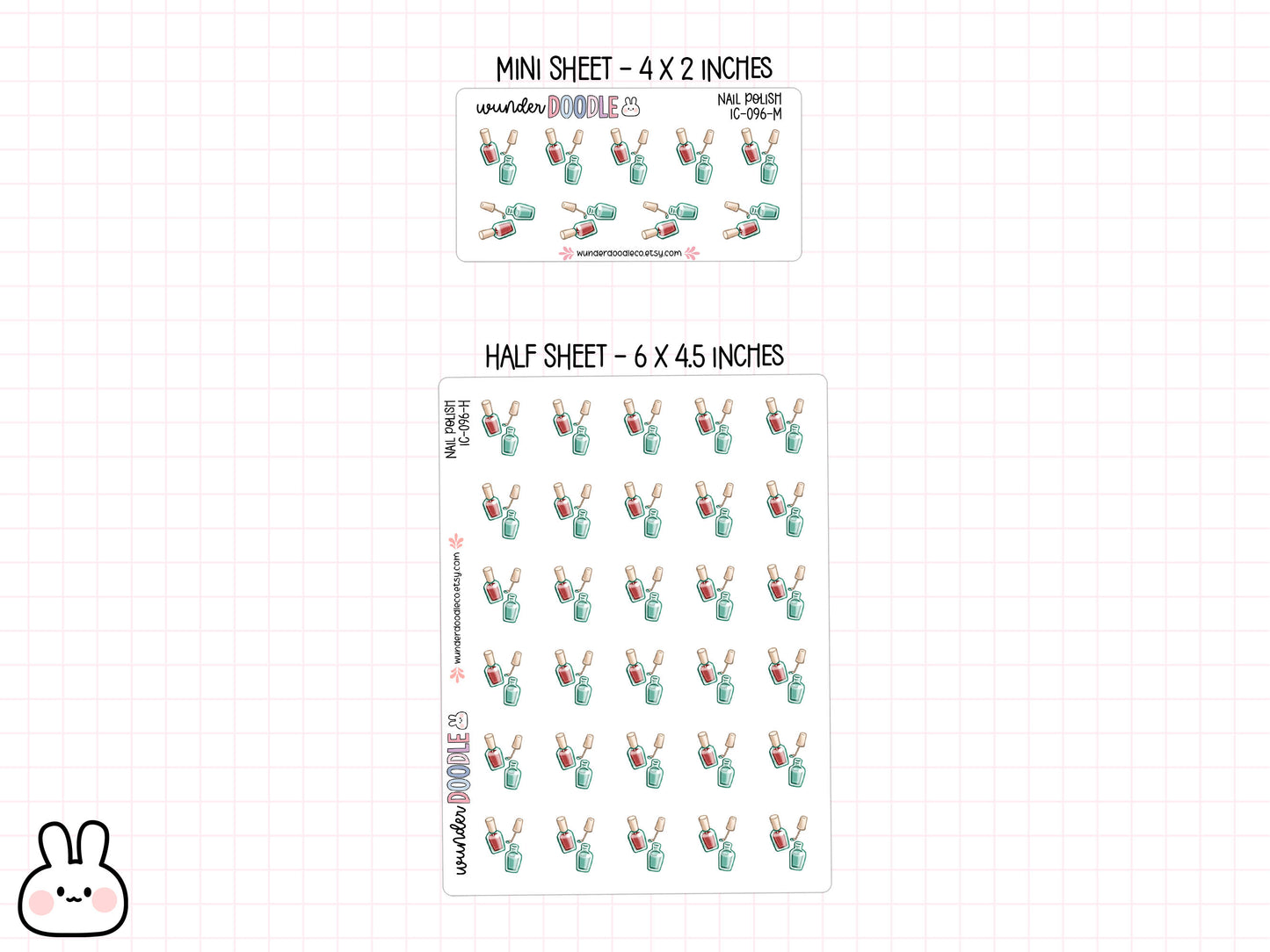 Nail Polish Planner Stickers | IC-096