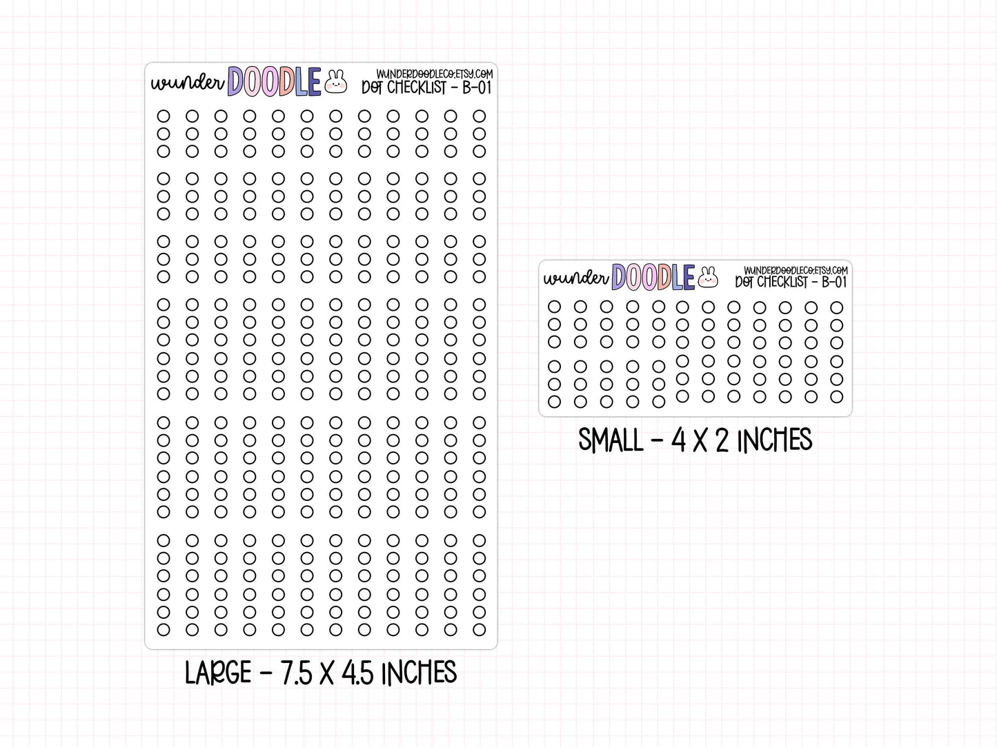 Circle Checklist Planner Stickers | B-01