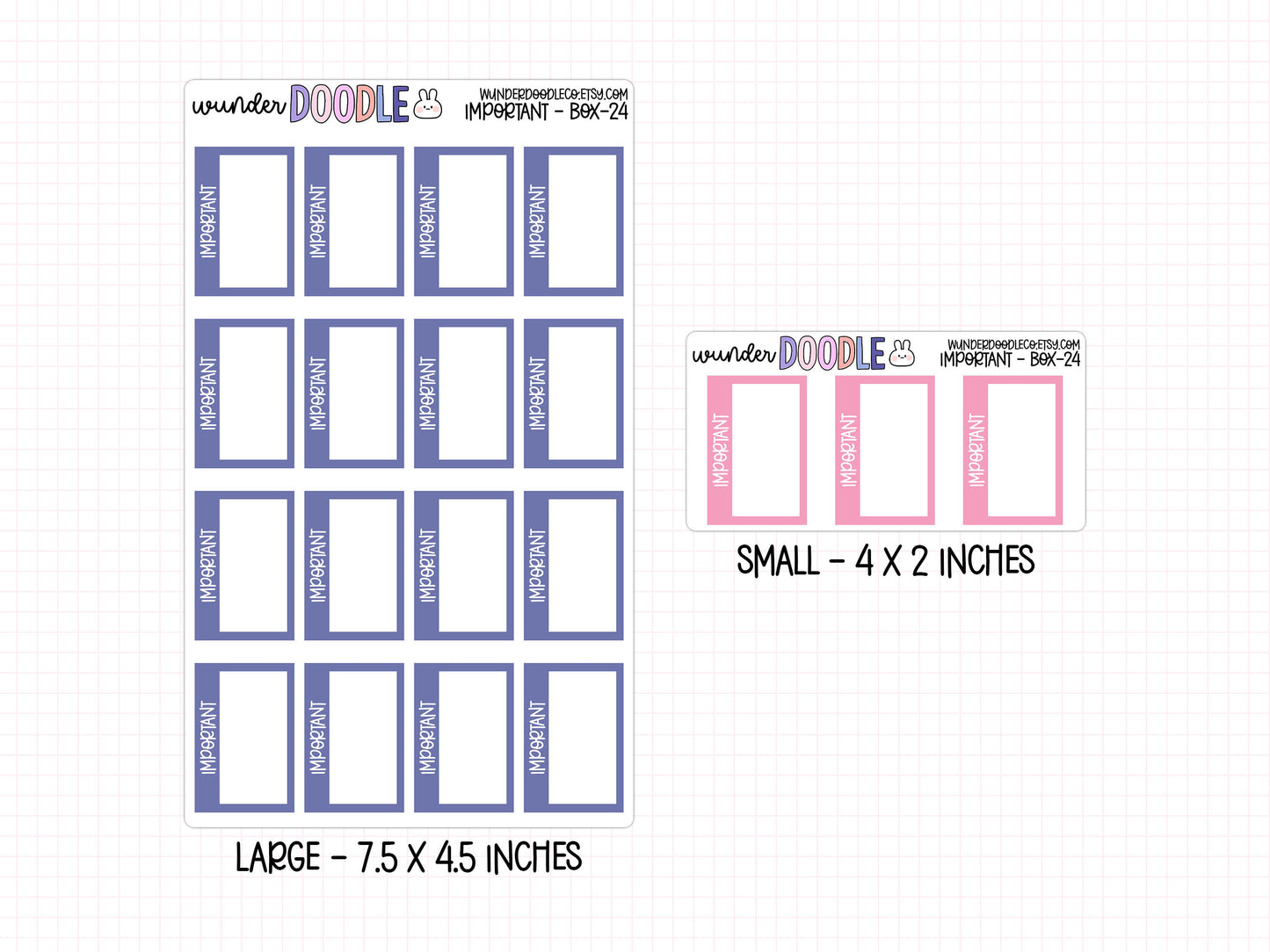 Important Planner Stickers | BOX-024