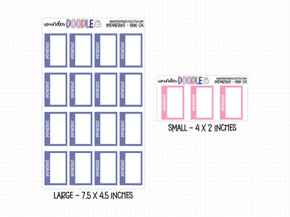 Important Planner Stickers | BOX-024