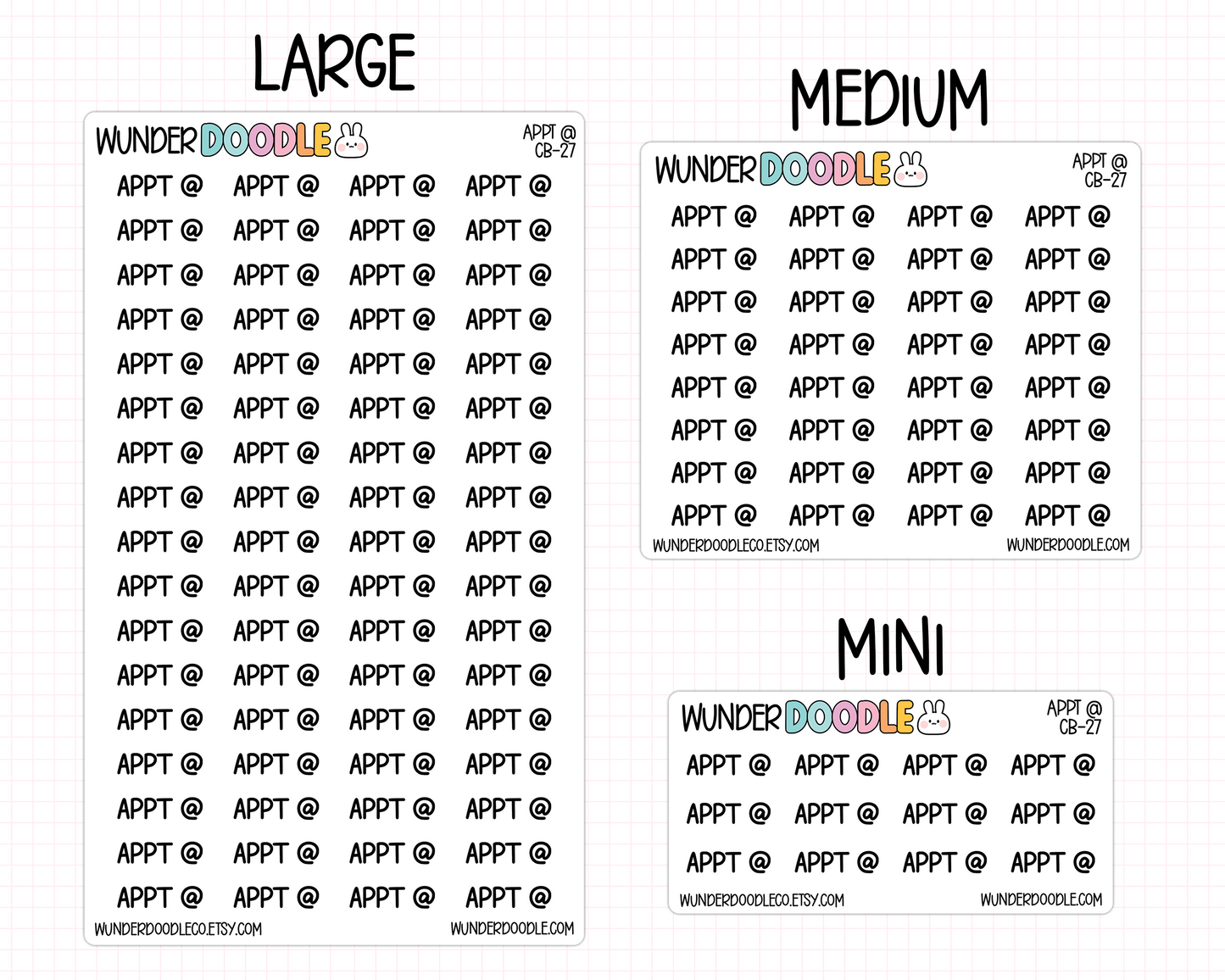 Appt @ Planner Stickers | CB-27