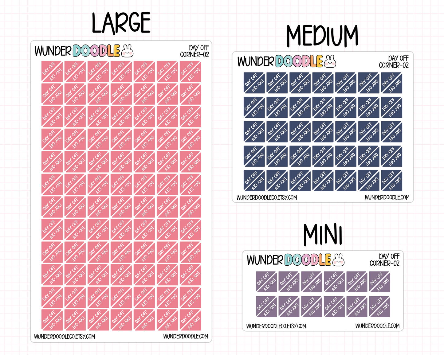 Day Off Planner Stickers | CORNER-02