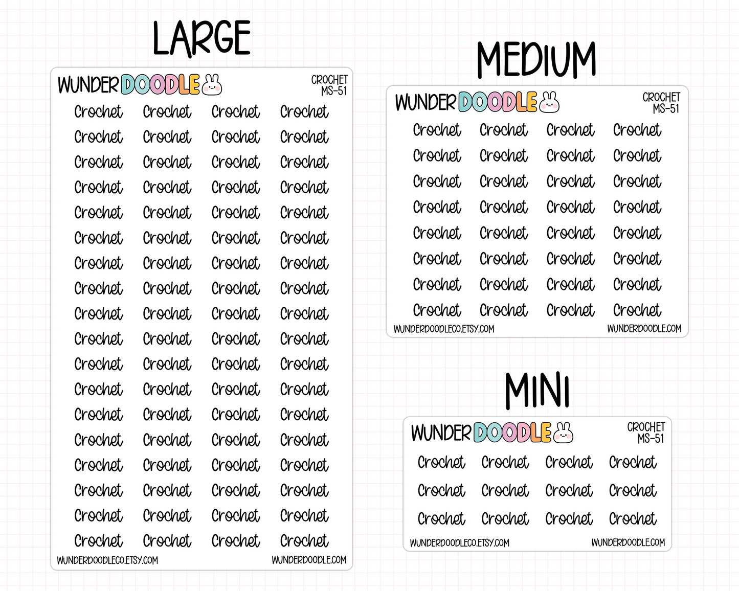 Crochet Planner Stickers | MS-51