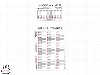 Football Game Planner Stickers | BOX-019