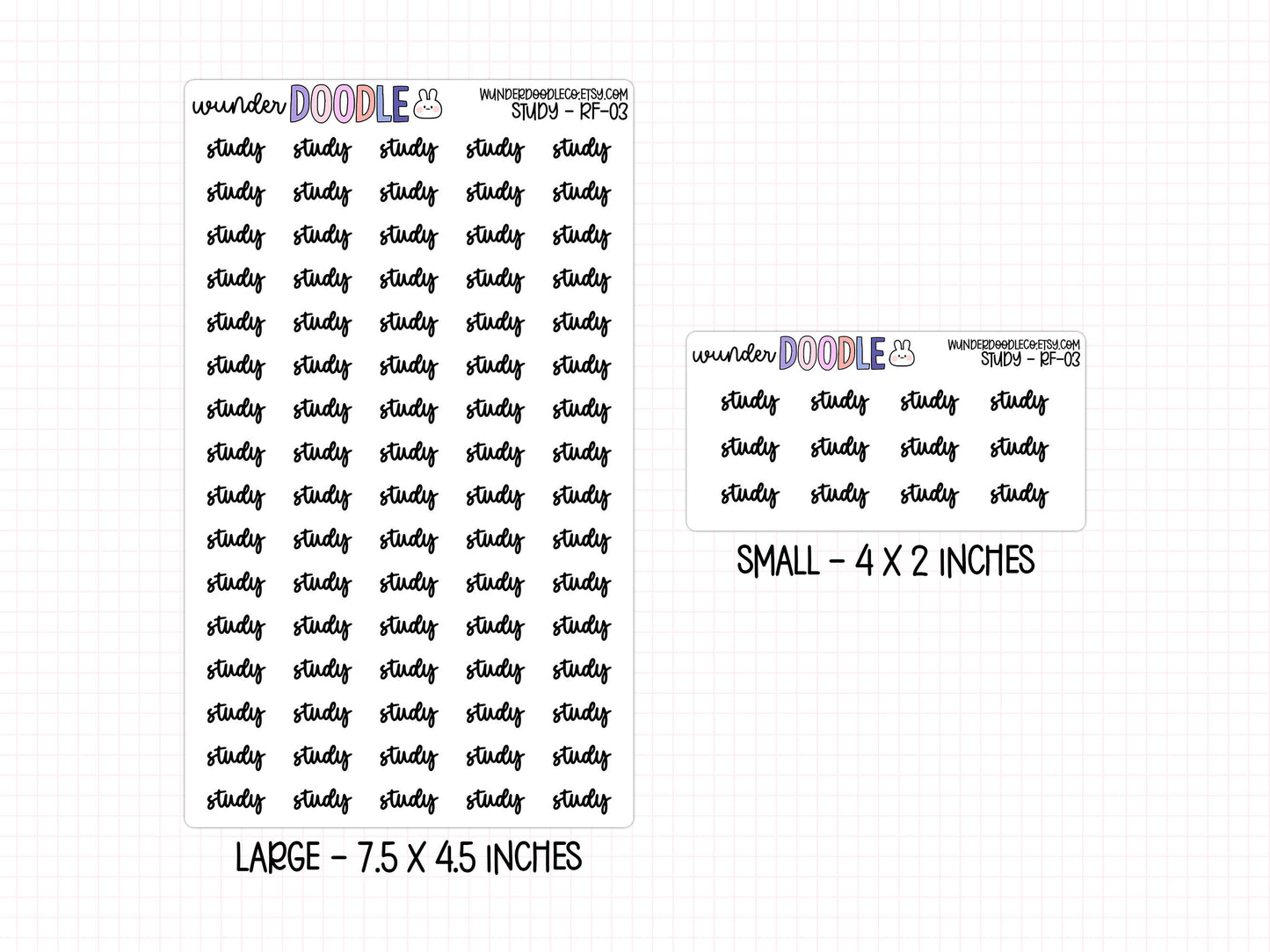 Study Planner Stickers | RF-03