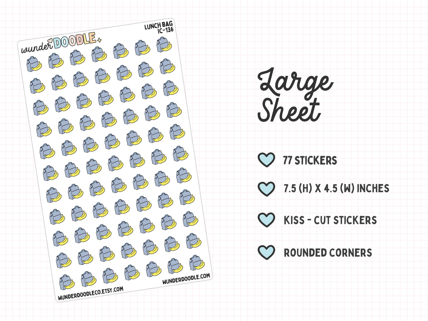 Pack Lunch Planner Stickers | IC-136