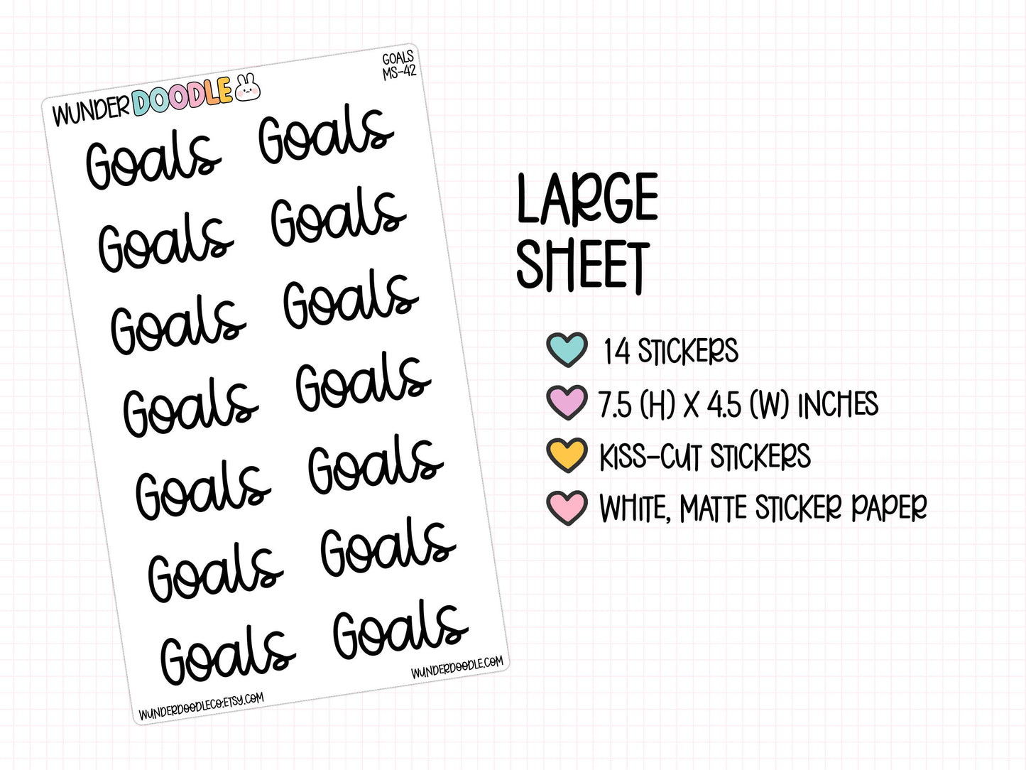 Goals Planner Stickers | MS-42