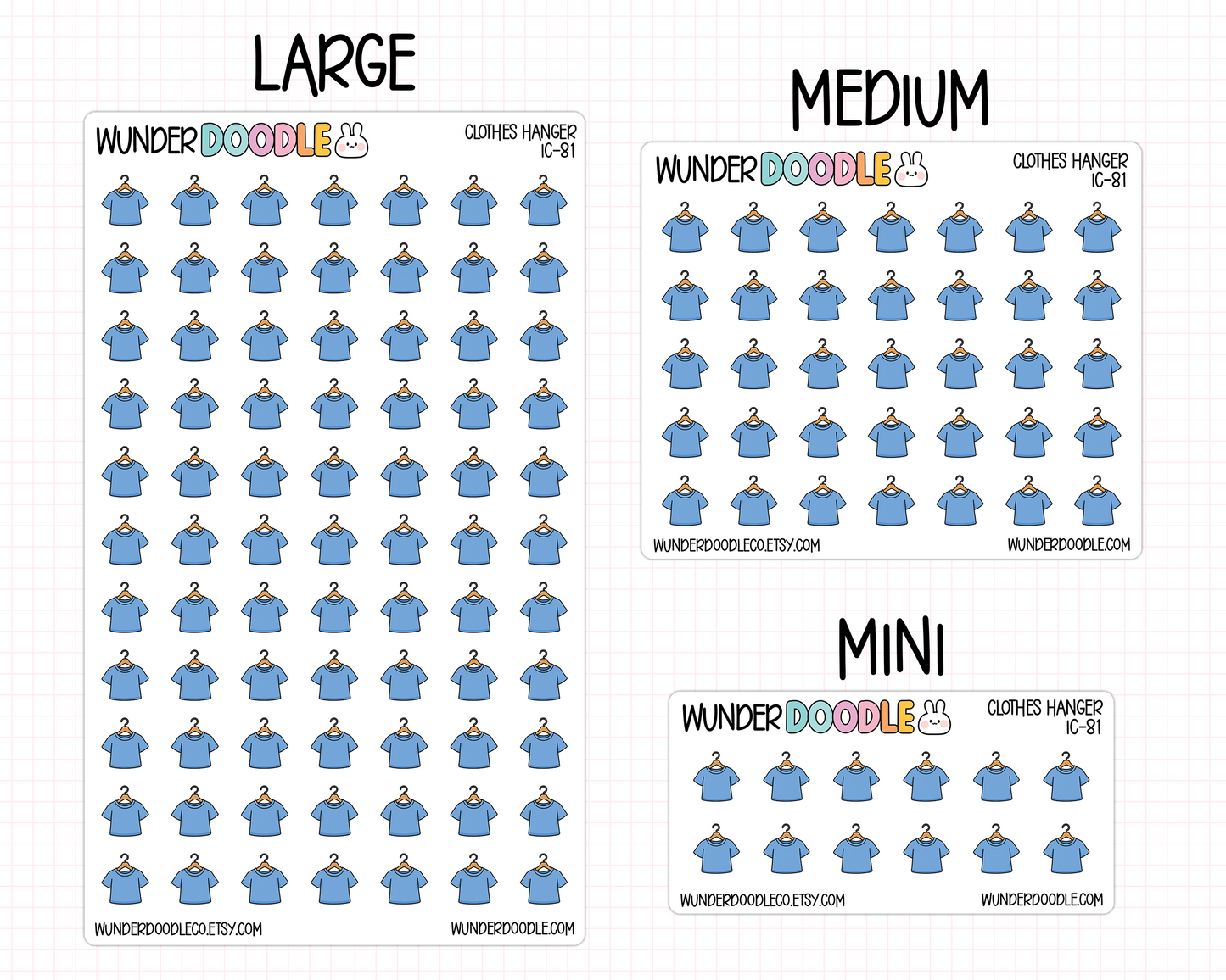 Clothes Hanger Planner Stickers | IC-81