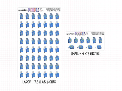 Suitcase Planner Stickers | IC-124