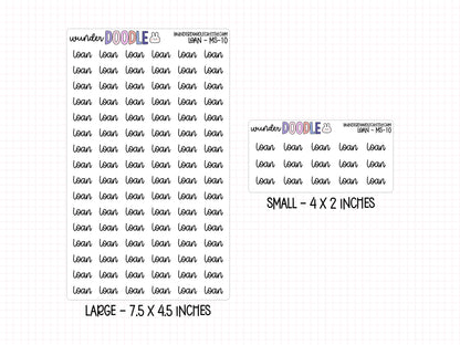 Loan Planner Stickers | MS-010