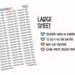 Custom Text Planner Stickers | CLEAR MATTE | Font LR