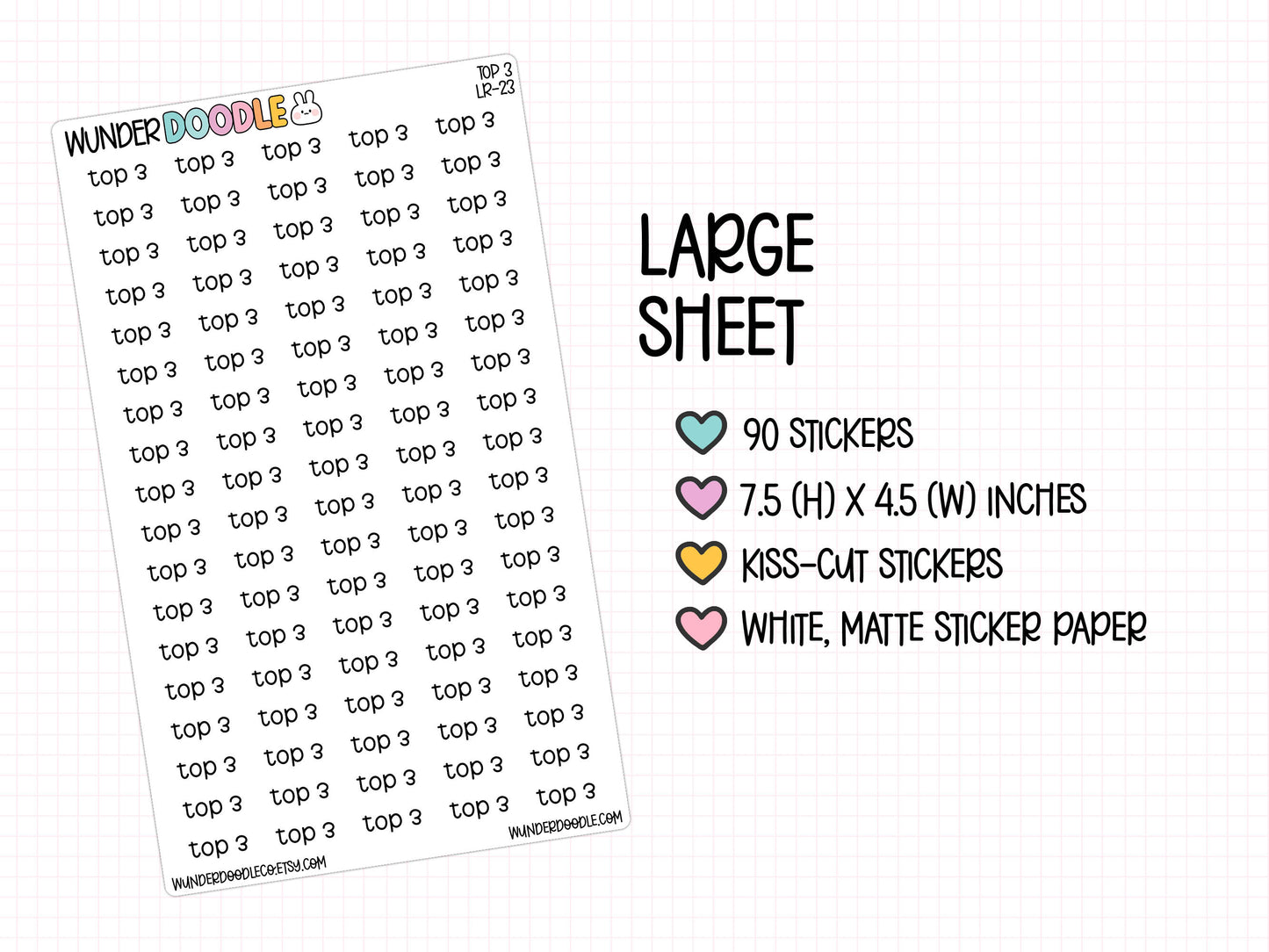 Top 3 Planner Stickers | LR-23