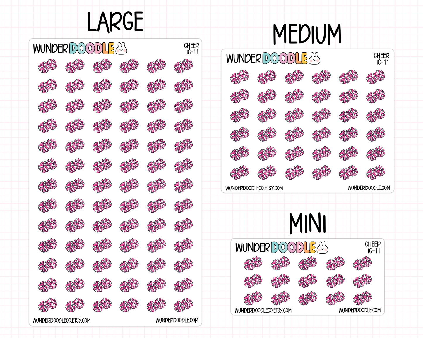 Cheer Planner Stickers | IC-11