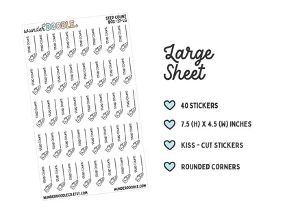 Step Count Planner Stickers | BOX-027