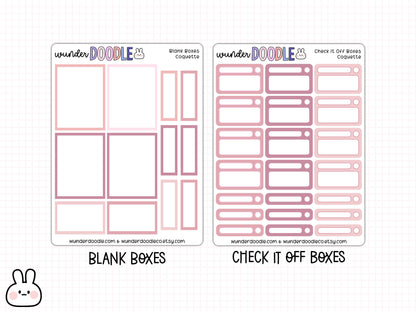 Coquette Planner Stickers | dots, flags & to-do's