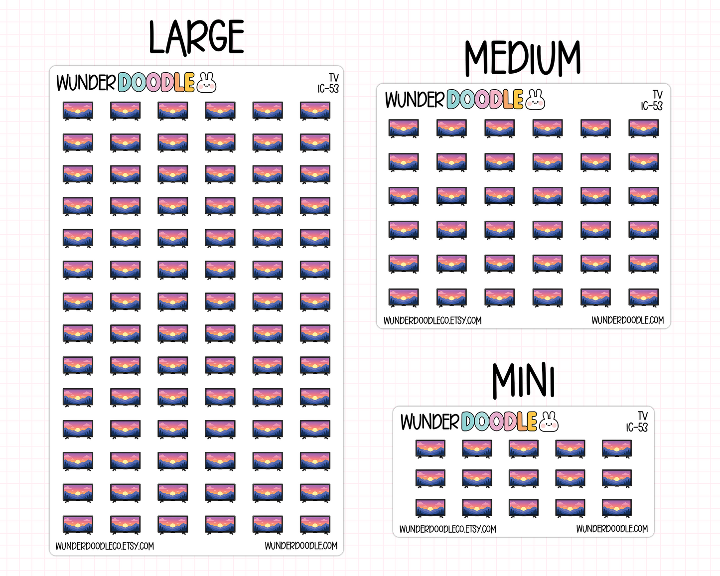 TV Planner Stickers | IC-53