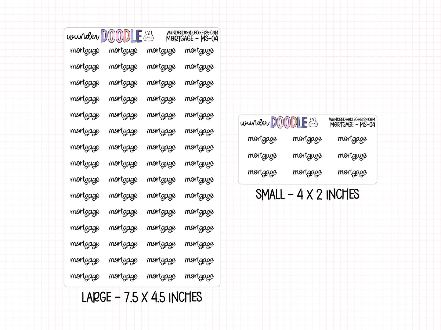 Mortgage Planner Stickers | MS-04