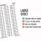 Custom Text Planner Stickers | CLEAR MATTE | Font MS