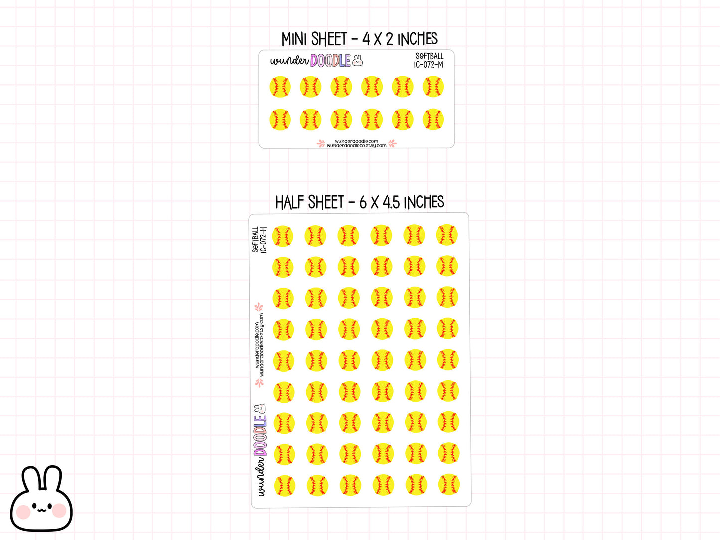 Softball Planner Stickers | IC-072