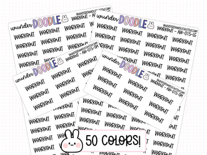 Workout Planner Stickers | AW-15