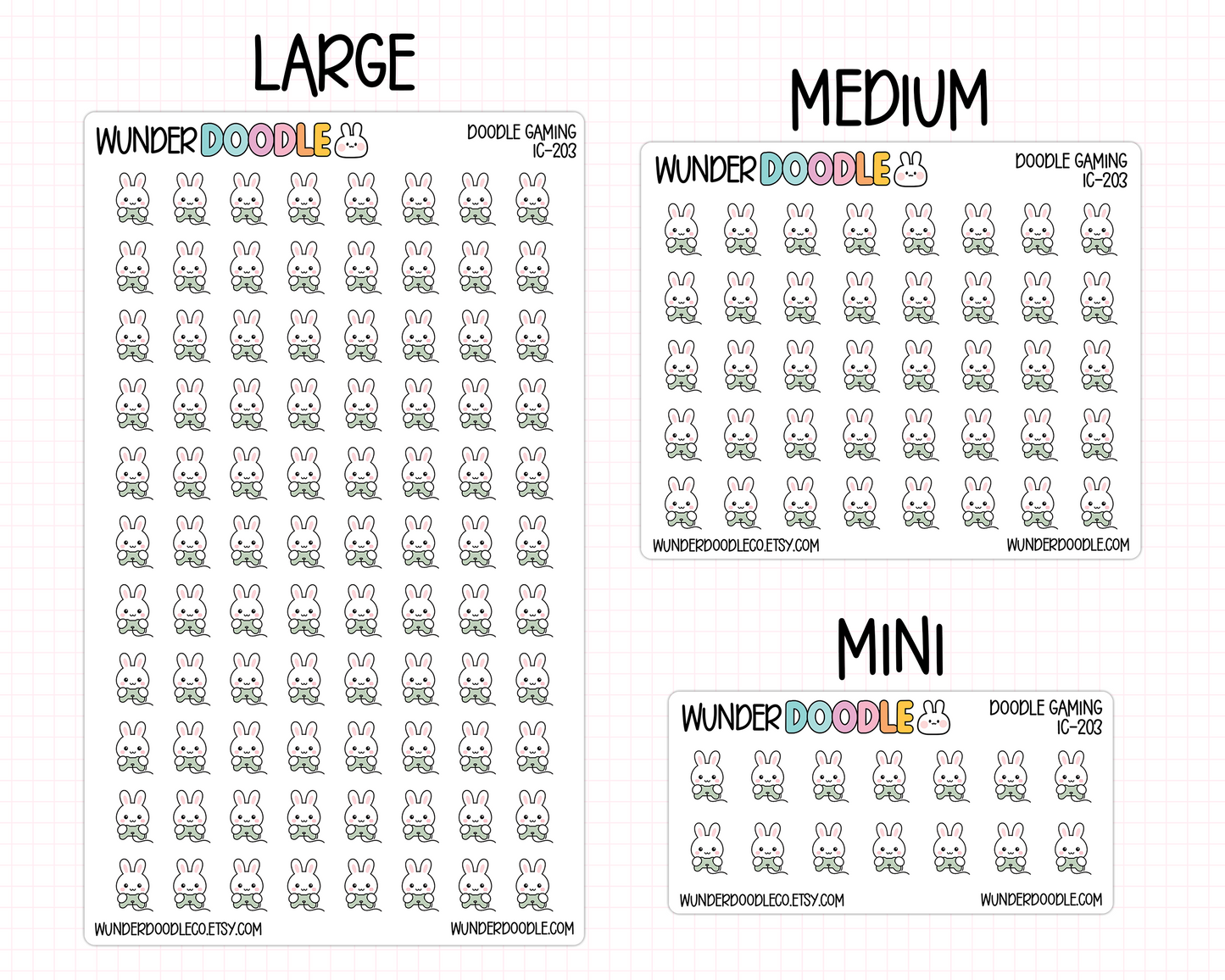Gaming Planner Stickers | IC-203