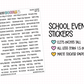 School Events Planner Stickers | NYP-32