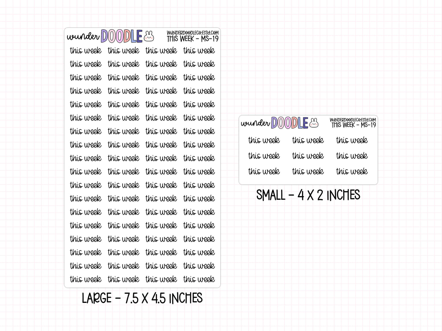 This Week Planner Stickers | MS-019