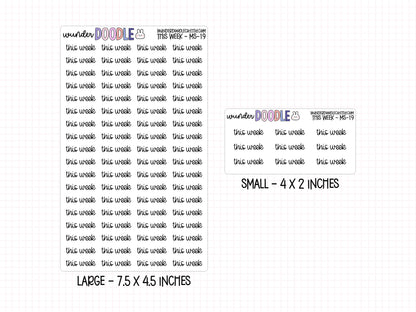 This Week Planner Stickers | MS-019