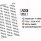 Custom Text Planner Stickers | CLEAR MATTE | Font NYP
