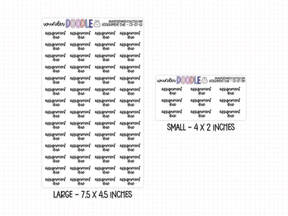 Assignment Due Planner Stickers | CS-07