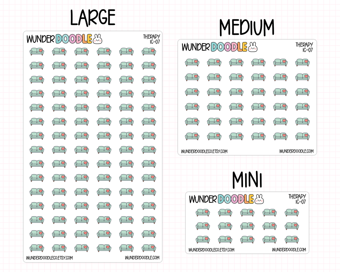 Therapy Appointment Planner Stickers | IC-07