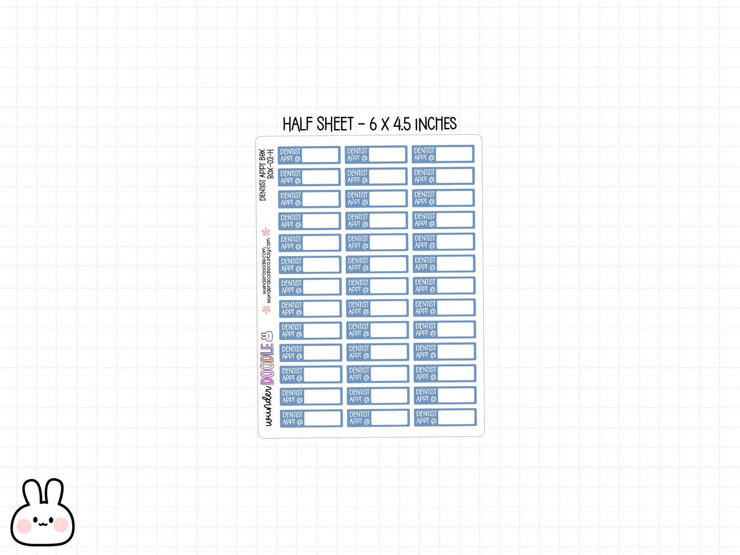 Dentist Appt Planner Stickers | BOX-03