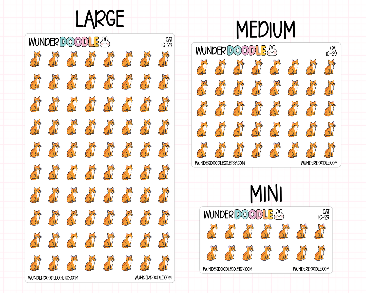 Cat Planner Stickers | IC-29