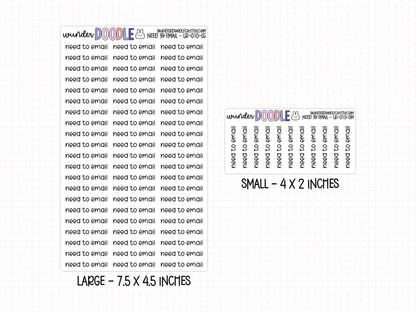 Need to Email Planner Stickers | LR-010