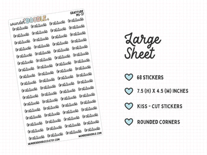 Gratitude Planner Stickers | MS-037