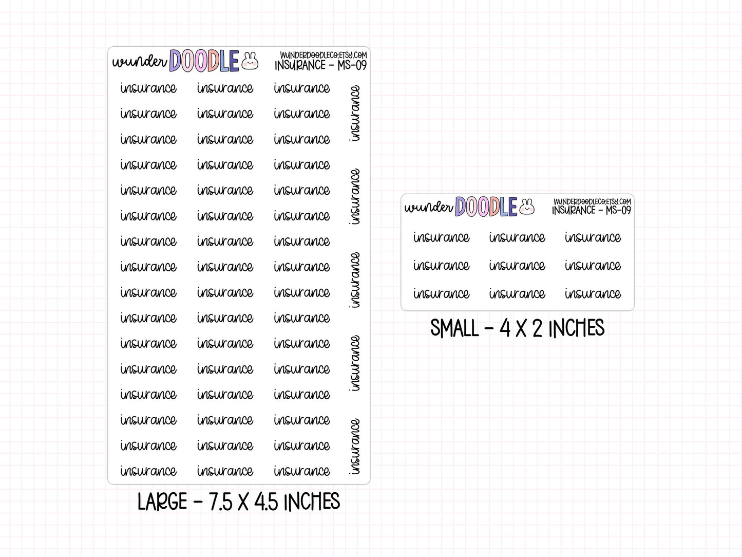 Insurance Planner Stickers | MS-09