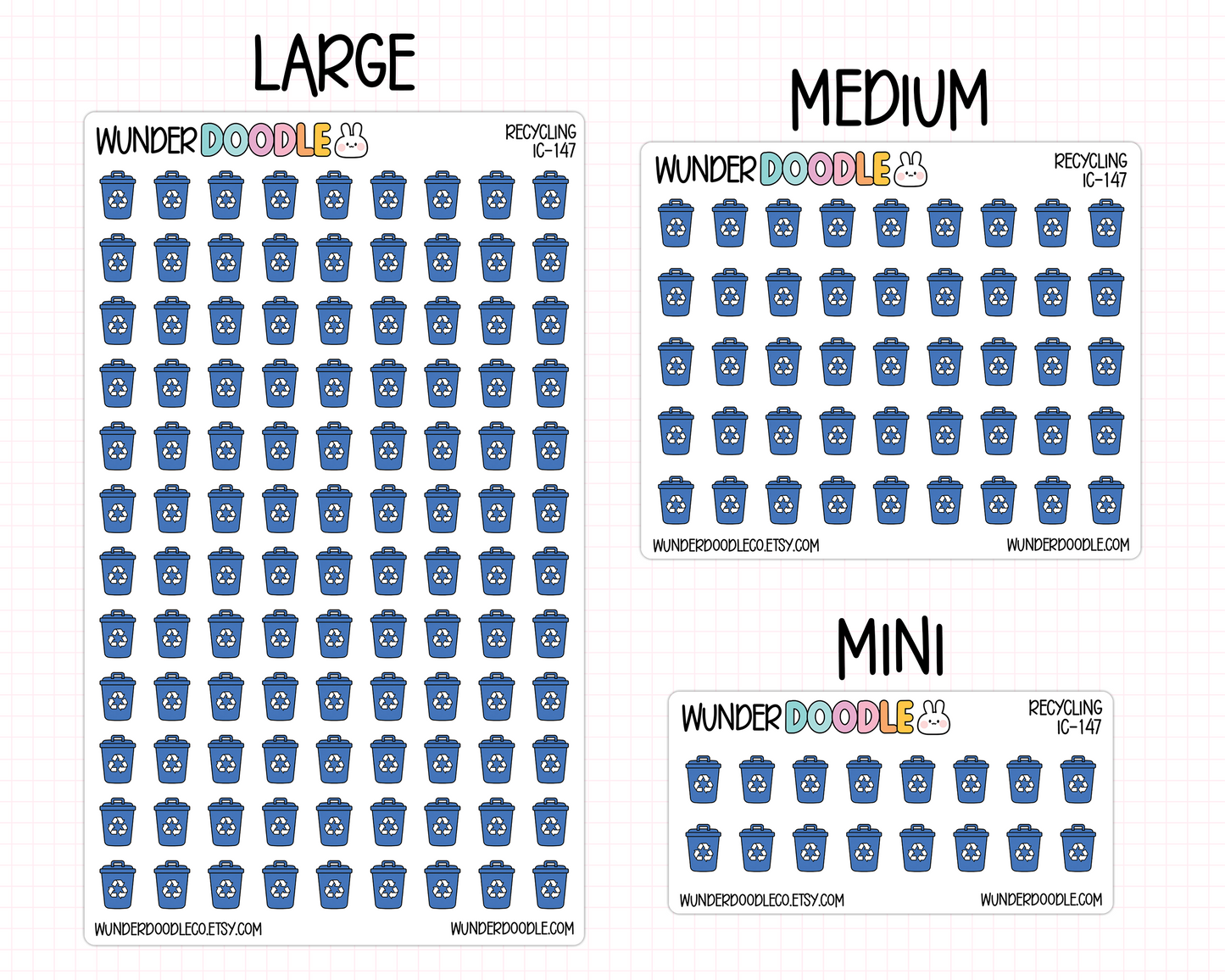 Recycling Planner Stickers | IC-147