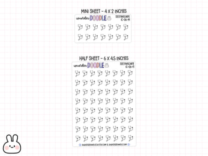 Stethoscope Planner Stickers | IC-06