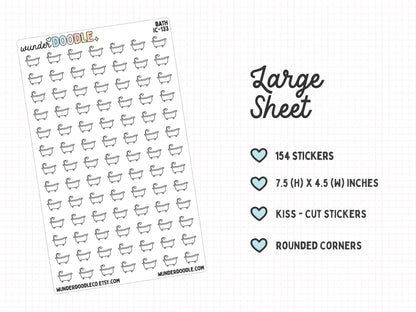 Bath Planner Stickers | IC-133