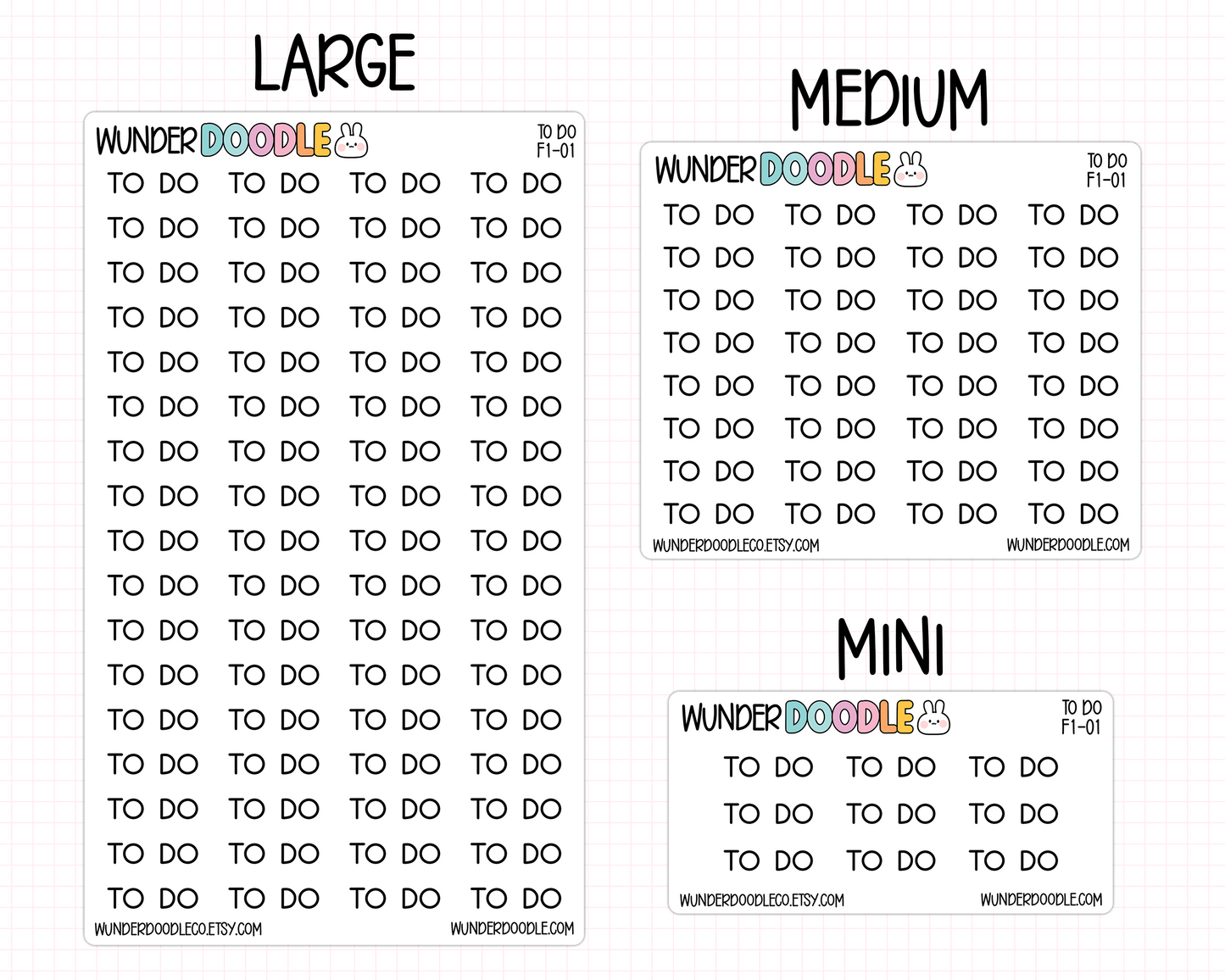 To Do Planner Stickers | F1-01
