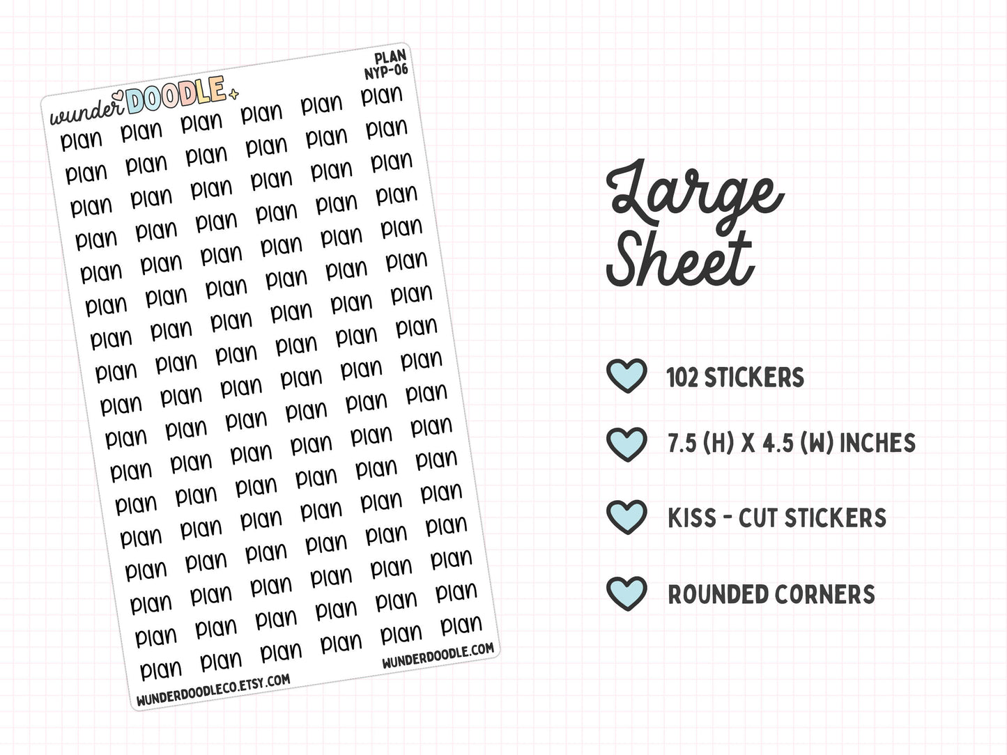 Plan Planner Stickers | NYP-06