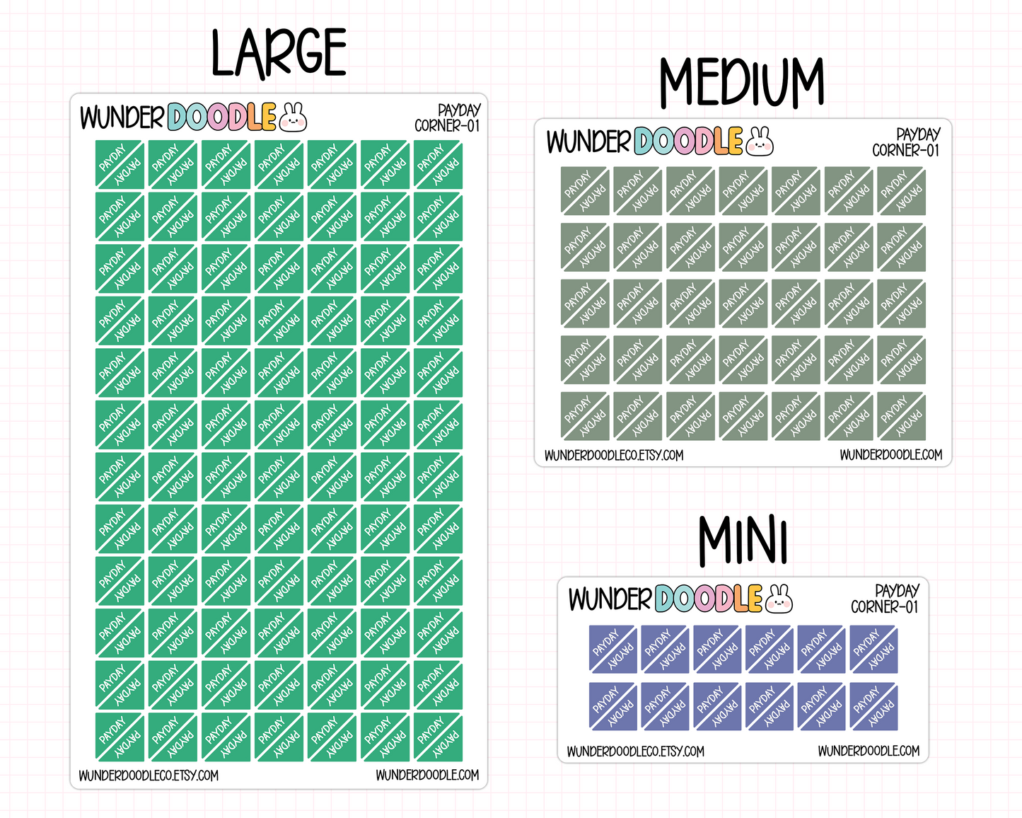 Payday Planner Stickers | CORNER-01