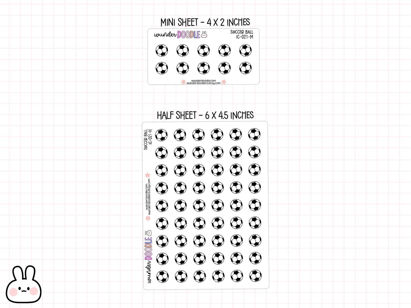 Soccer Ball Planner Stickers | IC-021