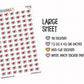 Heart Mail Planner Stickers | IC-146